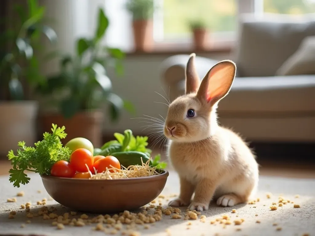 Alimentación de conejos