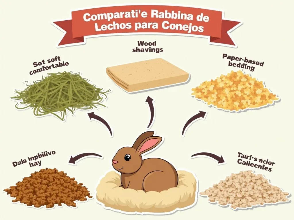 Comparativa de Lechos para Conejos