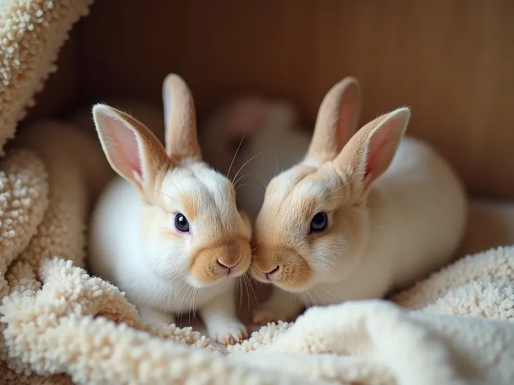 Conejitos Bebés en su hogar